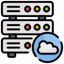 cloud, database, hosting, network, servers