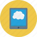 cloud, computer, ipad, tablet, technology