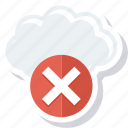 cloud, error, remove, stop