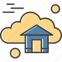 cloud, computing, home, house