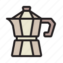 moka pot, barista, hot, coffee, maker, cafe, shop