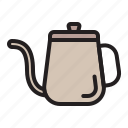 kettle, coffee, drip, jug, cafe