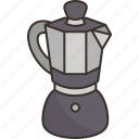 percolator, coffee, boiling, brewing, caffeine