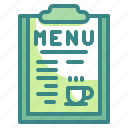 menu, restaurant, list, drink, beverage