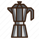 brew, coffee, espresso, maker, moka, percolator, pot