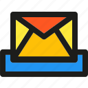 inbox, communication, email, envelope, interaction, mail, message