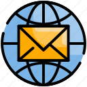 communication, email, global, mail, message