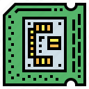 chip, computer, processor, ram