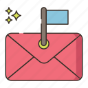 email, flag, mail, flagged