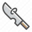 cleaver, cutting, knife, weapon