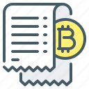 cryptocurrency, check, receipt, bitcoin