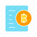 bitcoin, blockchain, coin, document, paper