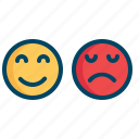 customer, emoji, emoticon, expression, face, sad, smiley