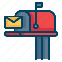 envelope, letter, mail, mailbox, message, postbox