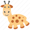 animal, camelopard, forest, giraffe, wild