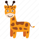 animal, camelopard, forest, giraffe, wild