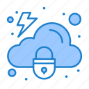 cloud, lock, protection, security