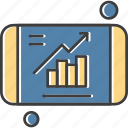 bar, chart, mobile, phone