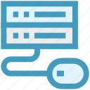 database, mainframe, mouse, network sharing, server rack