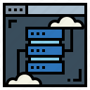 cloud, database, hosting, network, web