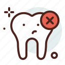 cancel, dental, delete, tooth