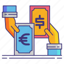 currency, exchange, money