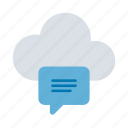 cloud computing, storage, chat, cloud, message