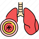 virus, bronchitis, lung, inhaling, infection