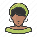 african, earrings, hat, shorthair, woman