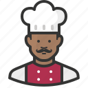 african, avatar, chef, man, cook, food, restaurant