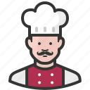 avatar, chef, man, cook, food, restaurant