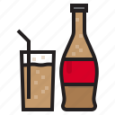 bottle, cola, drink, mug