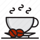 bean, coffee, cup, hot