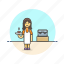 barista, coffee, hot, machine, cup, tea, woman, drink 