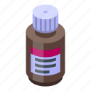 medical, syrup, bottle, isometric