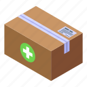 drug, delivery, parcel, isometric