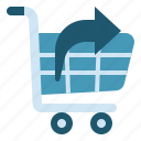 remove, cart, ecommerce, shopping, arrow