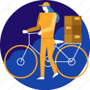 cargo, bicycle, bike, delivery, package, transport, transportation