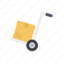 trolley, cargo, delivery, parcel