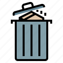 bin, cancel, delete item, garbage, recycle, remove, trash