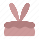 bunny, cake, chocolate, easter