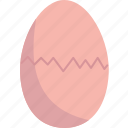 egg, cracked, shell, chick, easter