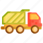 dump, dump truck, garbage, garbage truck, truck 