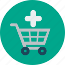 add, cart, ecommerce, online shopping, to, business, plus