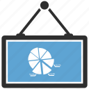 board, pie chart, presentation