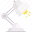 bulb, desk, furniture, lamp, light