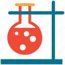 experiment, flask, flask stand, laboratory