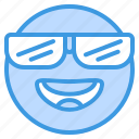 cool, emoji, emoticon, happy, smile, smiley, sunglasses