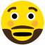 amazed, beard, emoji, face 