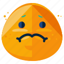 emoji, emoticon, emotion, face, sad, smiley